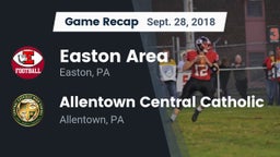 Recap: Easton Area  vs. Allentown Central Catholic  2018