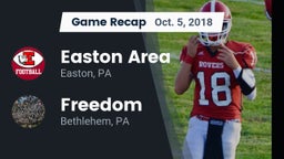 Recap: Easton Area  vs. Freedom  2018