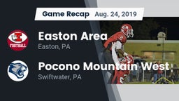 Recap: Easton Area  vs. Pocono Mountain West  2019