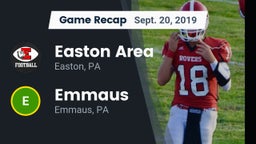 Recap: Easton Area  vs. Emmaus  2019