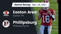 Recap: Easton Area  vs. Phillipsburg  2021