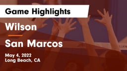 Wilson  vs San Marcos  Game Highlights - May 4, 2022