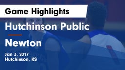 Hutchinson Public  vs Newton  Game Highlights - Jan 3, 2017