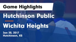 Hutchinson Public  vs Wichita Heights  Game Highlights - Jan 20, 2017