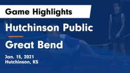 Hutchinson Public  vs Great Bend  Game Highlights - Jan. 15, 2021
