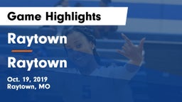 Raytown  vs Raytown  Game Highlights - Oct. 19, 2019