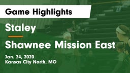 Staley  vs Shawnee Mission East Game Highlights - Jan. 24, 2020