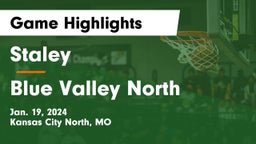 Staley  vs Blue Valley North  Game Highlights - Jan. 19, 2024