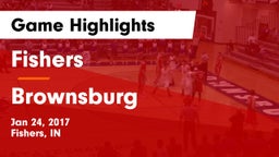 Fishers  vs Brownsburg  Game Highlights - Jan 24, 2017