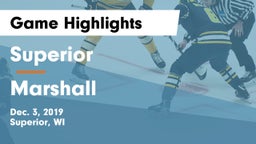 Superior  vs Marshall  Game Highlights - Dec. 3, 2019