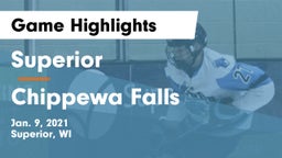 Superior  vs Chippewa Falls  Game Highlights - Jan. 9, 2021