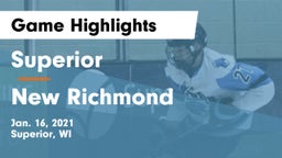 Superior  vs New Richmond  Game Highlights - Jan. 16, 2021