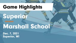 Superior  vs Marshall School Game Highlights - Dec. 7, 2021