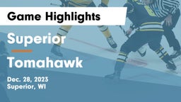 Superior  vs Tomahawk  Game Highlights - Dec. 28, 2023