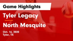 Tyler Legacy  vs North Mesquite  Game Highlights - Oct. 16, 2020