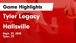 Tyler Legacy  vs Hallsville  Game Highlights - Sept. 22, 2020