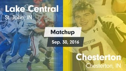 Matchup: Lake Central High vs. Chesterton  2016
