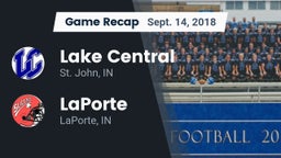 Recap: Lake Central  vs. LaPorte  2018