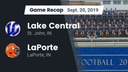 Recap: Lake Central  vs. LaPorte  2019