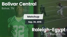 Matchup: Bolivar Central vs. Raleigh-Egypt  2016