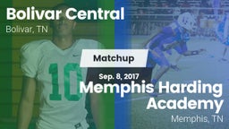 Matchup: Bolivar Central vs. Memphis Harding Academy 2017