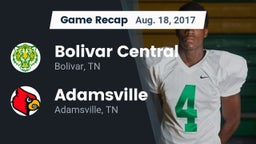 Recap: Bolivar Central  vs. Adamsville  2017