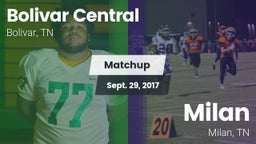 Matchup: Bolivar Central vs. Milan  2017