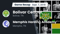Recap: Bolivar Central  vs. Memphis Harding Academy 2018