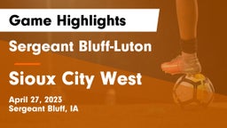 Sergeant Bluff-Luton  vs Sioux City West   Game Highlights - April 27, 2023