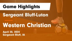 Sergeant Bluff-Luton  vs Western Christian  Game Highlights - April 20, 2024