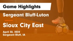Sergeant Bluff-Luton  vs Sioux City East  Game Highlights - April 30, 2024