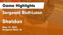 Sergeant Bluff-Luton  vs Sheldon  Game Highlights - May 13, 2024