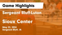 Sergeant Bluff-Luton  vs Sioux Center  Game Highlights - May 22, 2024