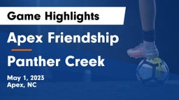 Apex Friendship  vs Panther Creek Game Highlights - May 1, 2023
