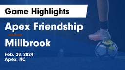 Apex Friendship  vs Millbrook  Game Highlights - Feb. 28, 2024