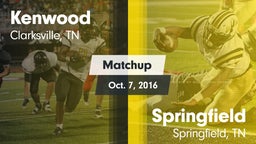 Matchup: Kenwood vs. Springfield  2016