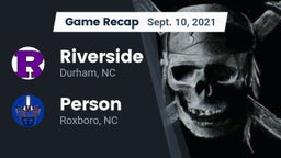 Recap: Riverside  vs. Person  2021