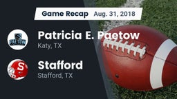 Recap: Patricia E. Paetow  vs. Stafford  2018
