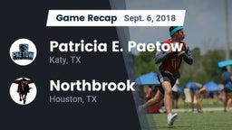 Recap: Patricia E. Paetow  vs. Northbrook  2018