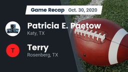 Recap: Patricia E. Paetow  vs. Terry  2020