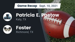 Recap: Patricia E. Paetow  vs. Foster  2021