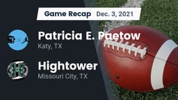 Recap: Patricia E. Paetow  vs. Hightower  2021