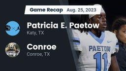 Recap: Patricia E. Paetow  vs. Conroe  2023