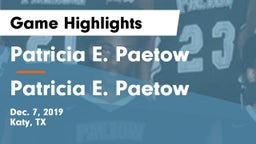 Patricia E. Paetow  vs Patricia E. Paetow  Game Highlights - Dec. 7, 2019