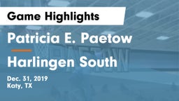 Patricia E. Paetow  vs Harlingen South  Game Highlights - Dec. 31, 2019