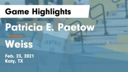 Patricia E. Paetow  vs Weiss  Game Highlights - Feb. 23, 2021
