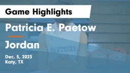 Patricia E. Paetow  vs Jordan  Game Highlights - Dec. 5, 2023