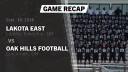 Recap: Lakota East  vs. Oak Hills Football 2016