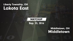 Matchup: Lakota East vs. Middletown  2016
