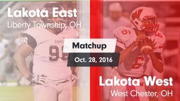 Matchup: Lakota East vs. Lakota West  2016